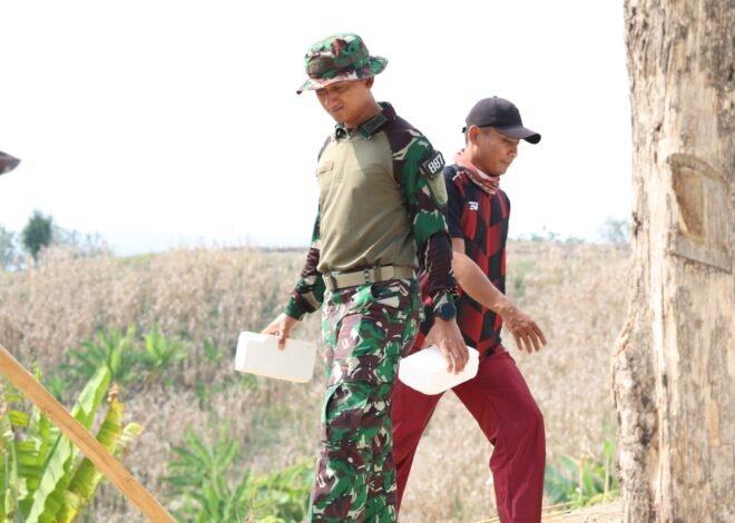 Danton TMMD ke-129 Turun Langsung Bangun Menara Air Bersih, Pastikan Progres Sesuai Target