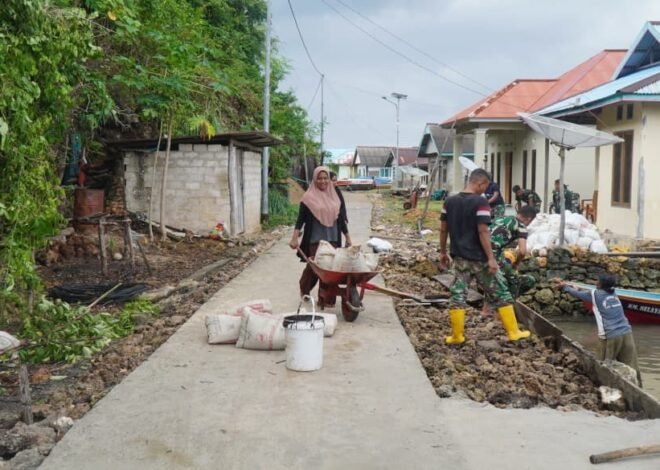 Semangat Gotong Royong Warnai Pembangunan Rabat Beton Jalan di Desa Polewali