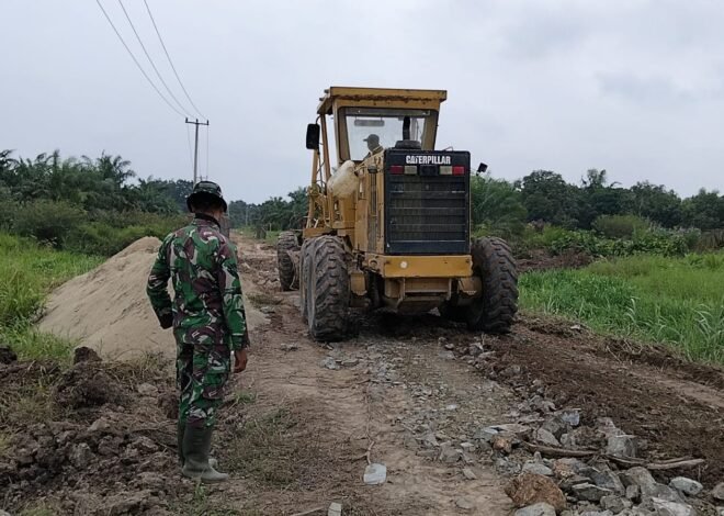 Penataan Infrastruktur Jalan TMMD Ke-129, Kodim 0313/KPR Tindak Lanjut dengan Dump Truck