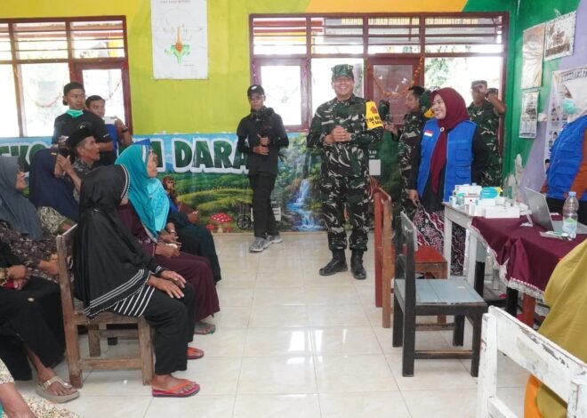 Bantu Kesejahteraan dan Kesehatan Warga Desa, Ketua Tim Wasev TMMD 129 Apresiasi Gelaran Bakti Sosial Pengobatan Gratis di Desa Tlemang