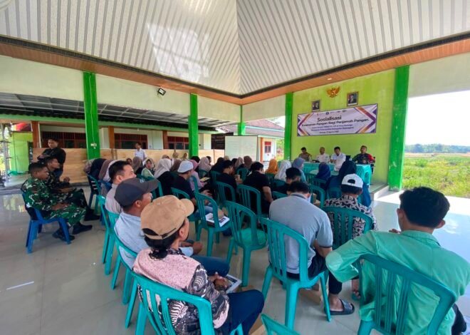 Kodim 0813/Bojonegoro Dorong Kesadaran Keamanan Pangan Lewat Kegiatan Nonfisik TMMD