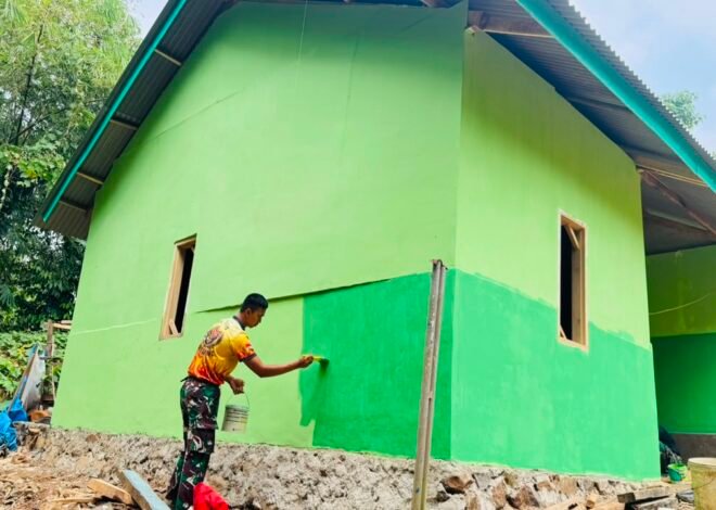Program RTLH TMMD Ke-129 Kodim 0410/KBL di Rumah Bapak Siswanto Terus Dikebut, Wujud Nyata Kepedulian TNI untuk Masyarakat