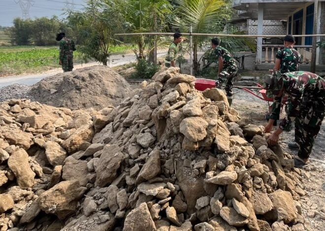 BOJONEGORO, –	 Nuansa gotong royong kental terasa di Dusun Bekatul RT.014 RW.007, Desa Kesongo, Kecamatan Kedungadem, Kabupaten Bojonegoro, Kamis (30/7/2026).