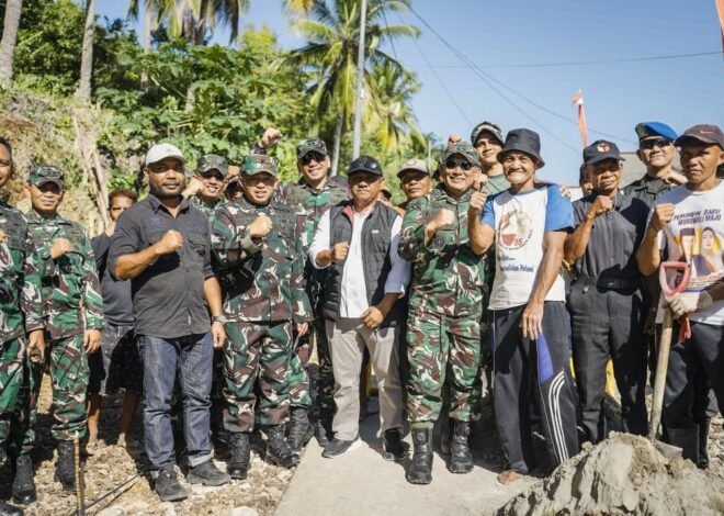 Wairjenad Tinjau Pelaksanaan TMMD Ke-129 Kodim 1311/Morowali, Apresiasi Sinergi TNI dan Masyarakat