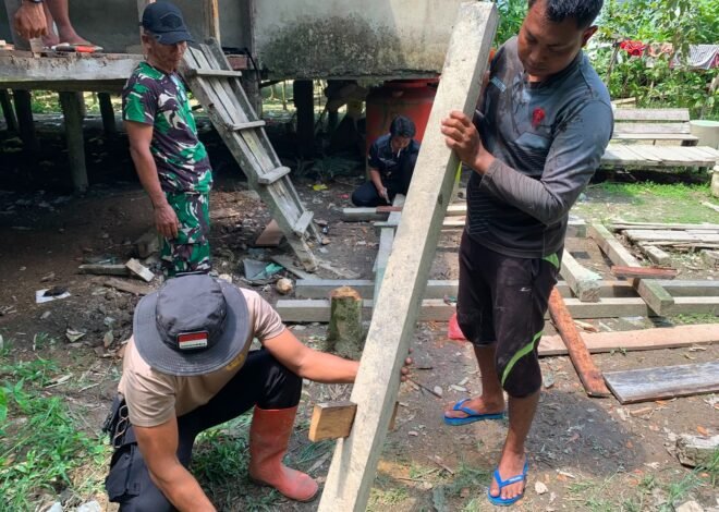 Bukan Sekadar Membongkar Rumah, TMMD Kodim 1206/Putussibau Bangun Harapan Keluarga Dedi Dores