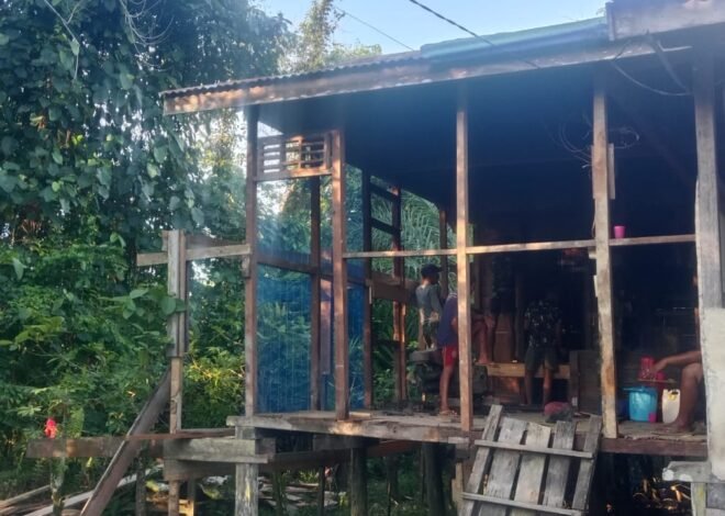 Kejar Target, Satgas TMMD Kodim 1206/Putussibau Genjot Pembangunan RTLH di Ulak Pauk