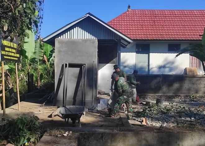 Pembangunan MCK TMMD Ke-129 Semakin Dekati Rampung, Warga Nantikan Fasilitas Sanitasi Baru