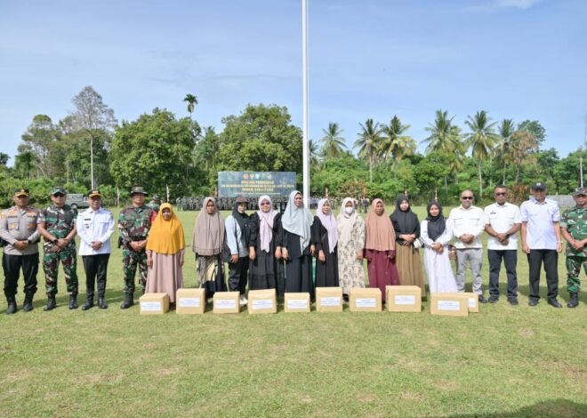 Kasdam IM dan Dandim 0102 Pidie Berikan Dukungan kepada Warga dalam TMMD Ke-129