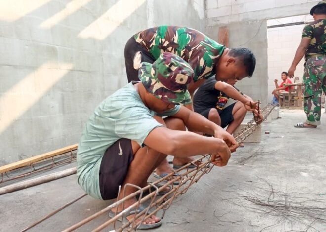 Tiada Kata Libur, Satgas TMMD 129 Tetap Semangat Mengabdi dan Bekerja Meski di Hari Minggu