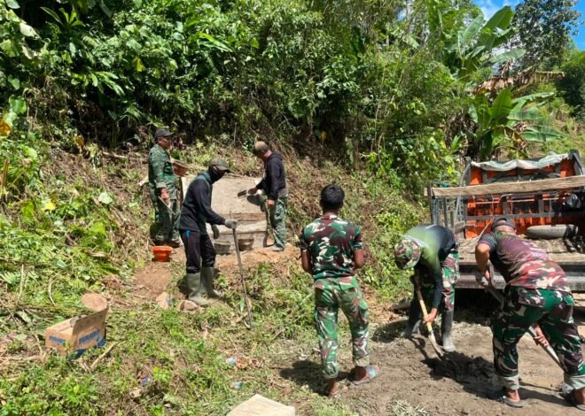 Prasasti Jadi Penanda Pengabdian, Satgas TMMD Ke-129 Kodim 1407/Bone Ukir Jejak Pembangunan di Desa Pattuku