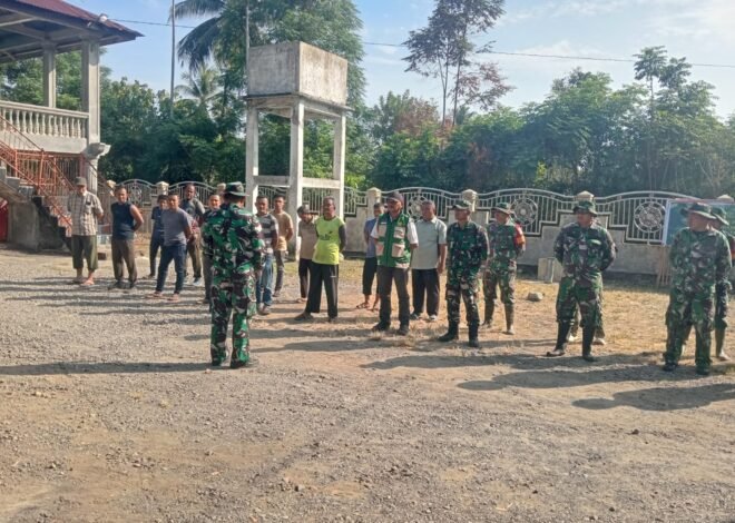 Apel Pagi Satgas TMMD Ke-129 Kodim 0102/Pidie Tingkatkan Kesiapan Personel Sebelum Bekerja
