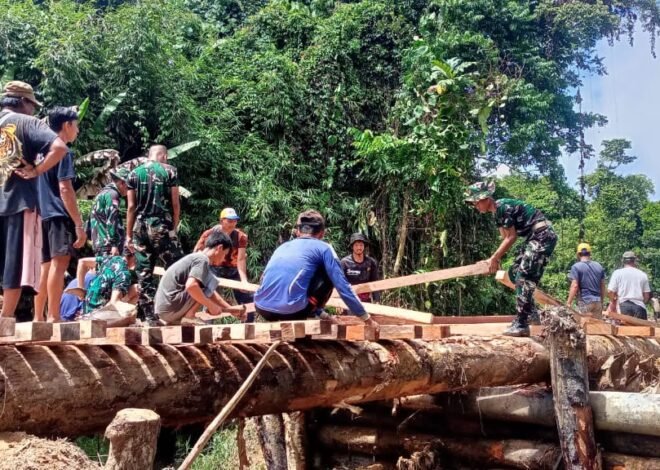 Akses Warga Kian Dekat Terwujud, Satgas TMMD Pacu Pembangunan Jembatan Pala Pintas Temberu