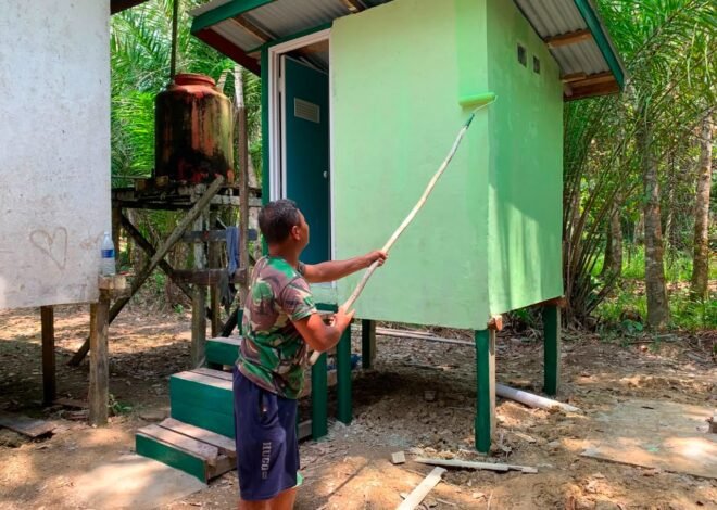 Rampung dan Siap Dimanfaatkan, MCK Gereja Santo Fransiskus Xaverius Dituntaskan Satgas TMMD