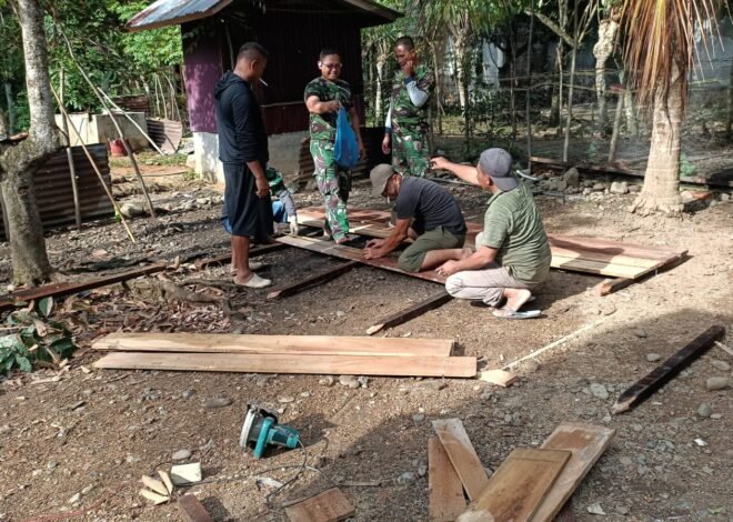 Satgas TMMD Ke-129 Kodim 0102/Pidie Bangun Kolam Lele di Rumah Penerima RTLH, Dukung Ketahanan Pangan Keluarga