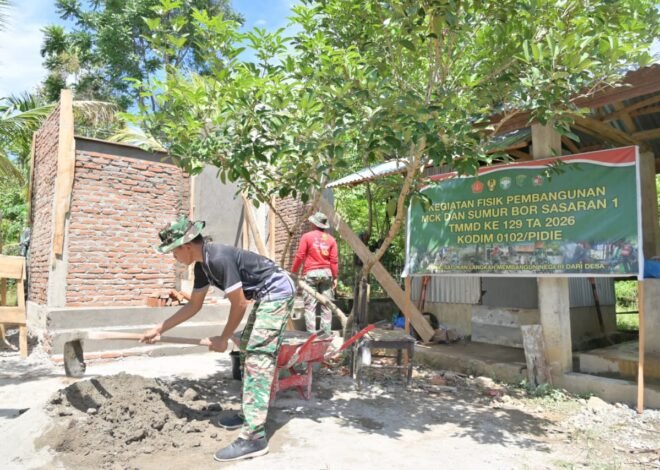 Pembangunan Fasilitas Mandi, Cuci, Kakus di Dayah Balul Ula Al-Munawarah Masuki Tahap Pemasangan Batu Bata dan Plester Dinding