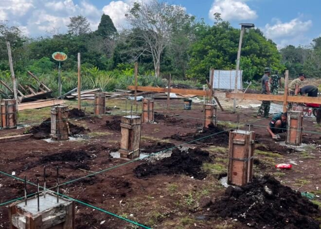 Sinergi TNI dan Komunitas Lokal, Proyek RTLH Bapak Zaini di TMMD ke-129 Kodim 0313/Kpr Berkembang Pesat