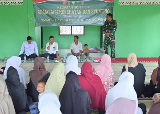 Sinergi Satgas TMMD dan Dinas Sosial Tingkatkan Kesadaran Warga tentang Pencegahan Stunting