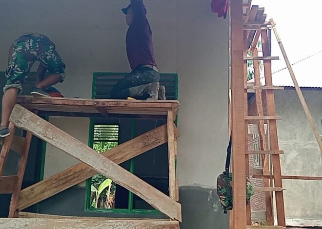 Tak Sekadar Membangun Rumah, Satgas TMMD Ke-129 Kodim 0102/Pidie Wujudkan Harapan Baru bagi Rabumah Amin