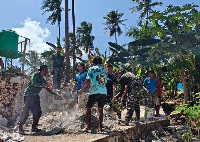 Kolaborasi TNI dan Masyarakat Terlihat dalam Pembuatan Manunggal Air Bersih di Desa Polewali