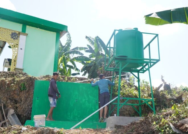 Program Manunggal Air Bersih di Masjid Desa Polewali Terus Tunjukkan Progres Positif