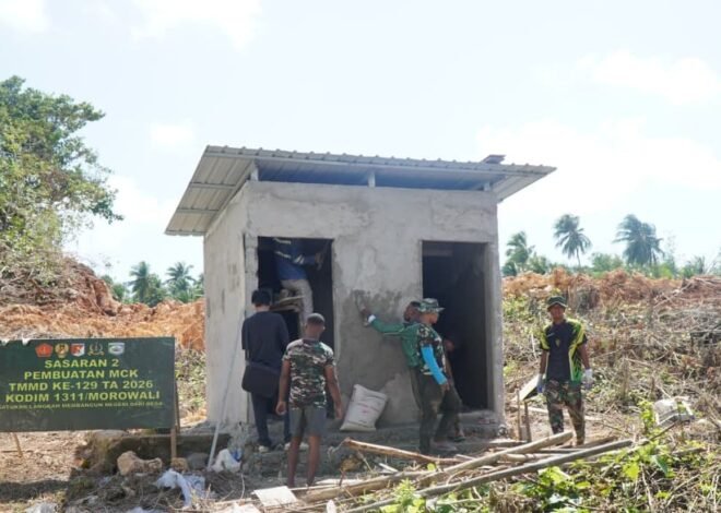 Semangat Gotong Royong Warnai Pembangunan MCK Masjid di Desa Polewali