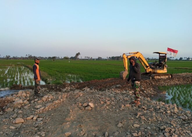 Bukan Sekadar Alat Berat, Excavator Berbendera Merah Putih Jadi Simbol Patriotisme di TMMD Ke-129 Kodim 1404/Pinrang