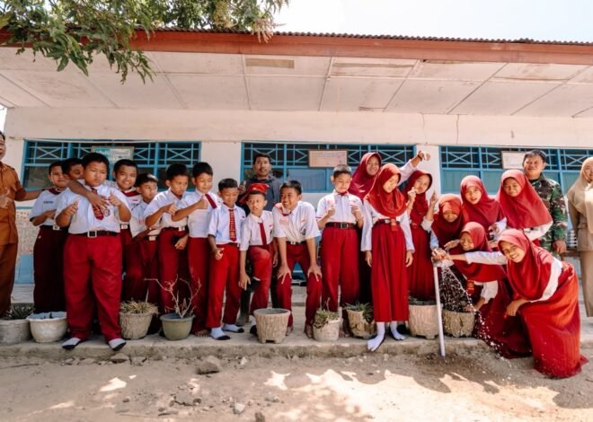 Sumur Bor TMMD Ke-129 Tuntas, Senyum Bahagia Hiasi Wajah Siswa SDN 245 Pinrang