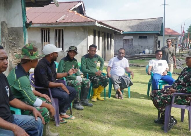 Komandan SSK TMMD Gelar Rapat Koordinasi dengan Perangkat Desa di Kepulauan Umbele