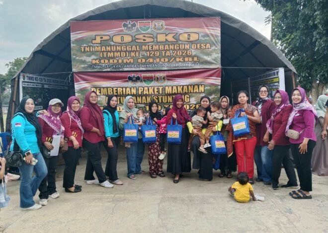 Satgas TMMD Ke-129 Kodim 0410/KBL Salurkan Paket Makanan Bergizi untuk Anak Stunting, Wujud Nyata Kepedulian TNI terhadap Generasi Penerus Bangsa