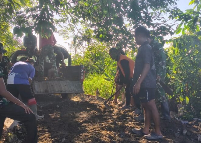 Penimbunan Jalan TMMD Ke-129 Masuki Tahap Penting, Infrastruktur Desa Kian Berkualitas