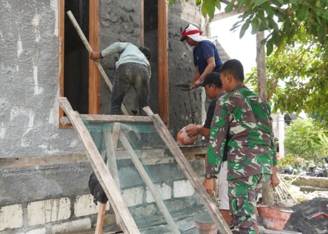 ​Bahu-Membahu Menyapu Peluh: Satgas TMMD ke-129 Estafet Adonan Semen Demi Wujudkan Impian Rumah Layak di Desa Tlemang