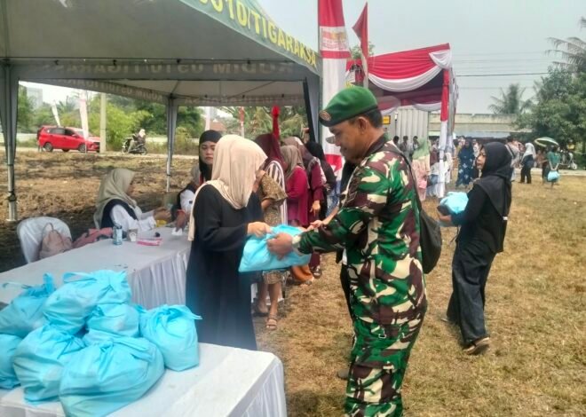 Kemeriahan Pembukaan TMMD ke-130 Dengan Akses Pangan Terjangkau bagi Warga