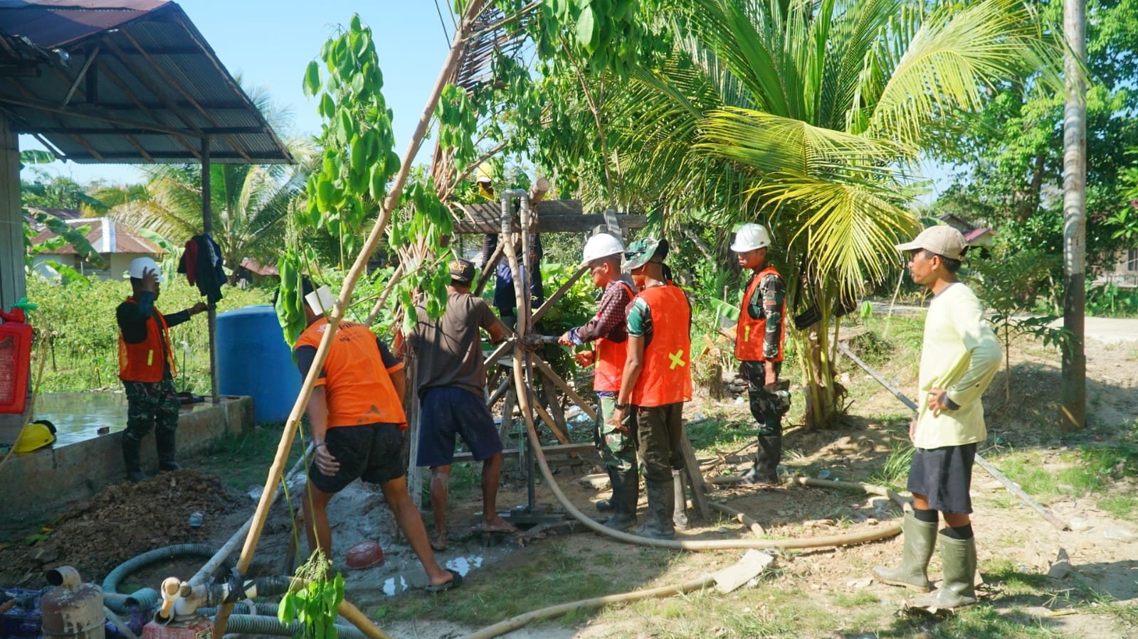 Pengeboran Sumur Bor Sasaran 3 Masuki Tahap Penting, Satgas TMMD Utamakan Ketelitian