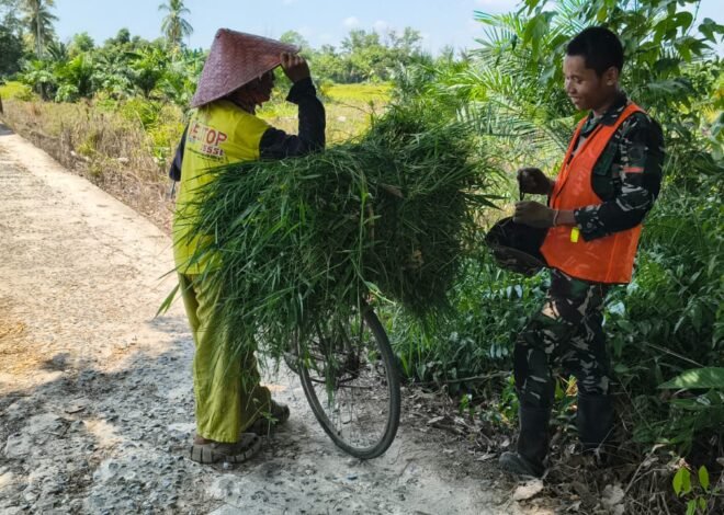 Sapaan Hangat Satgas TMMD Perkuat Semangat Gotong Royong Warga Desa Bandar Raya