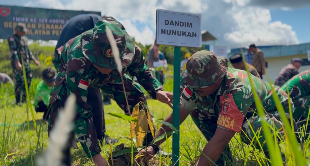 TMMD Ke-129 Kodim 0911/Nunukan, Wujudkan Ketahanan Wilayah Melalui Budaya Produktif Peduli Lingkungan
