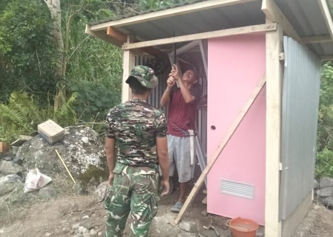 Pintu MCK Dapatkan Perhatian dari Satgas TMMD Ke-129