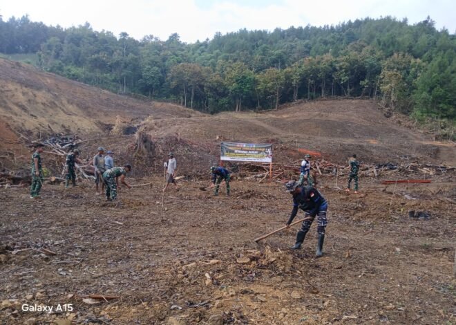 Penanaman Alpukat sebagai Upaya TMMD Ke-129 Mendukung Ketahanan Pangan