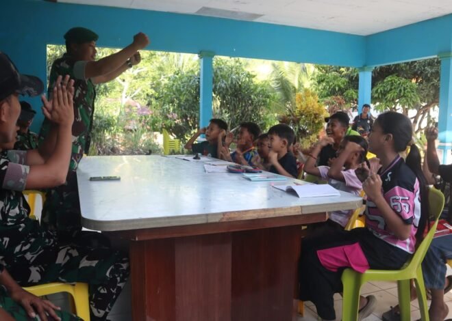 Senang Lihat Pak Tentara Masuk Desanya, Rizki Berharap Kegiatan ‘Belajar Bersama Ceria’ Terus Berlanjut