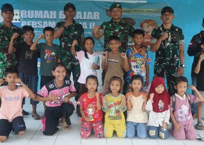 Kehadiran Satgas TMMD Kodim 0911/Nunukan Disambut Anak-anak, Rizki Ingin Belajar Bersama Ceria Digelar Rutin
