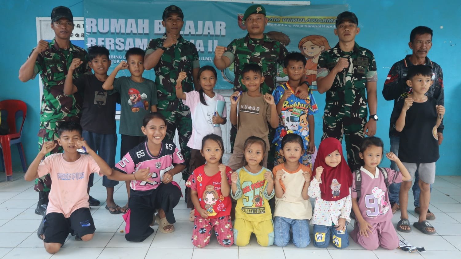 Kehadiran Satgas TMMD Kodim 0911/Nunukan Disambut Anak-anak, Rizki Ingin Belajar Bersama Ceria Digelar Rutin