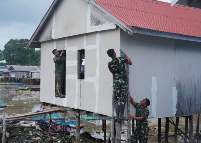 Renovasi RTLH di Desa Polewali Masuki Tahap Pemasangan Dinding dan Aplus