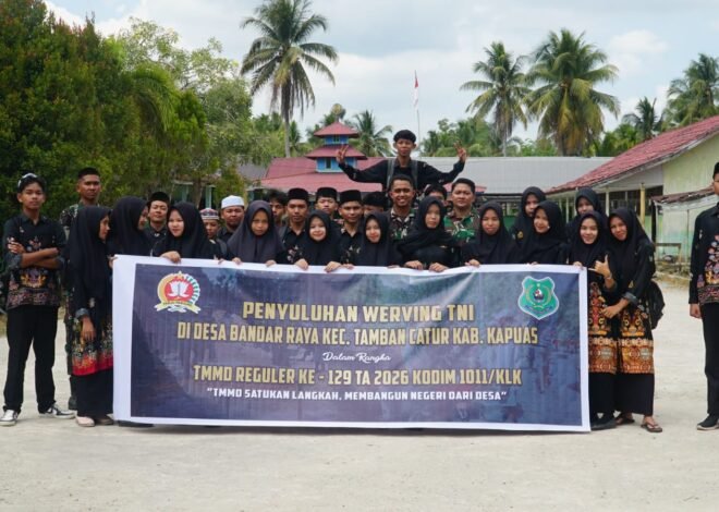 Satgas TMMD Ke-129 Gelar Penyuluhan Werving TNI untuk Bangkitkan Minat Generasi Muda