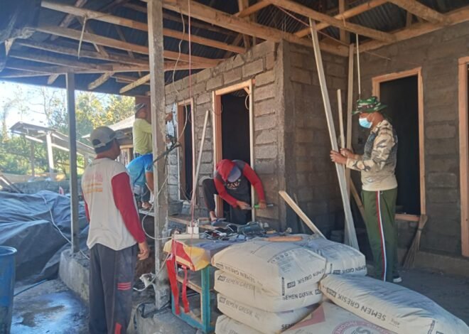 Wayan Pasta Bersyukur Rumahnya Dibangun Melalui Program TMMD Ke-129 Kodim 1626/Bangli