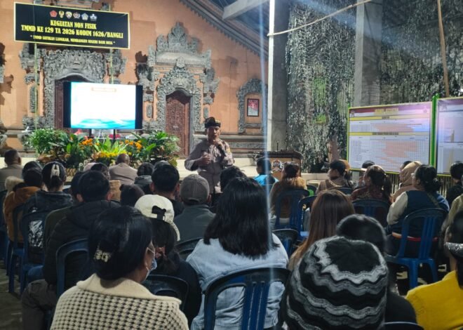 TMMD Ke-129 Kodim 1626/Bangli Bekali Generasi Muda Desa Sekardadi Wawasan Bahaya Narkoba