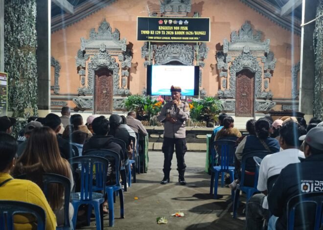 Warga Sekardadi Apresiasi Penyuluhan Bahaya Narkoba dalam Program TMMD Ke-129 Kodim 1626/Bangli