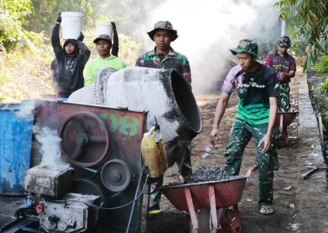 Satgas TMMD Ke-129 Kodim 1626/Bangli Optimalkan Pembangunan Demi Kemajuan Desa Sekardadi