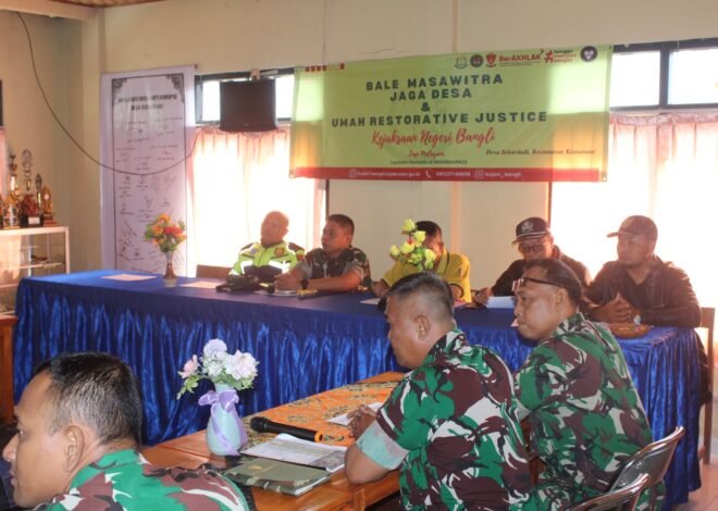 Soliditas Satgas TMMD dan Pemerintah Desa Perkuat Sinergi Bangun Desa Sekardadi