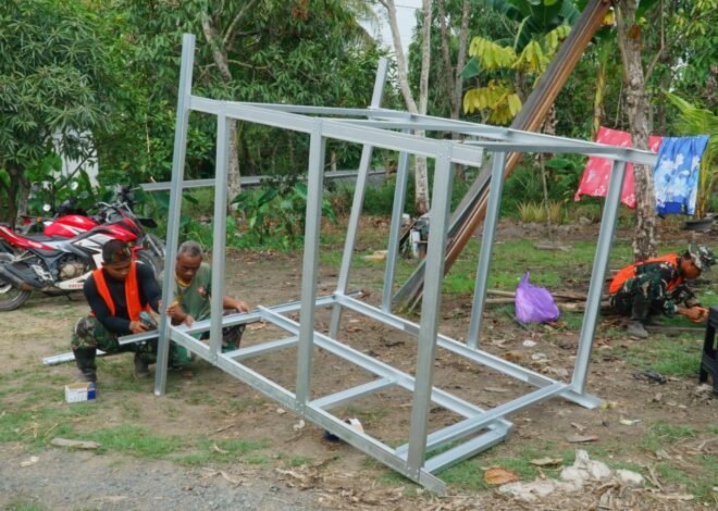 Kepedulian TMMD Ke-129 Terwujud Lewat Pembangunan MCK untuk Lansia Desa Bandaraya