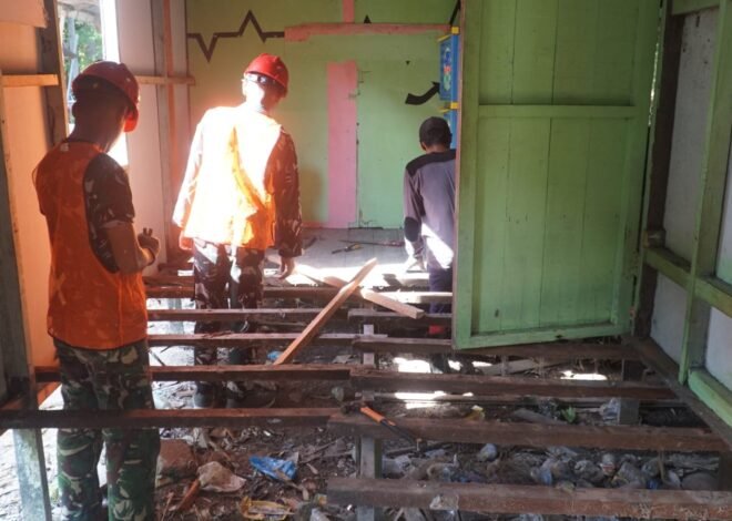 Renovasi RTLH TMMD Ke-129 Wujudkan Hunian Sehat bagi Warga Desa Bandaraya