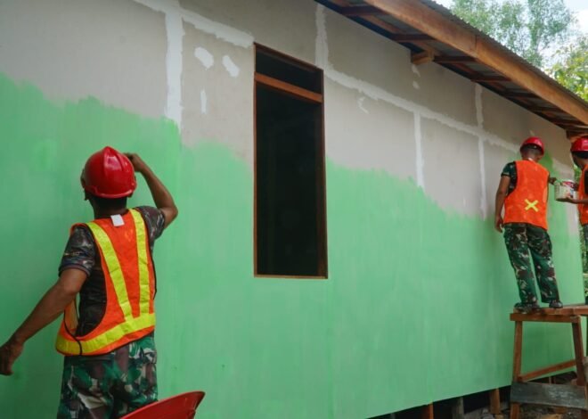 Tahap Pengecatan RTLH Jadi Penanda Rumah Bapak Walianto Hampir Rampung